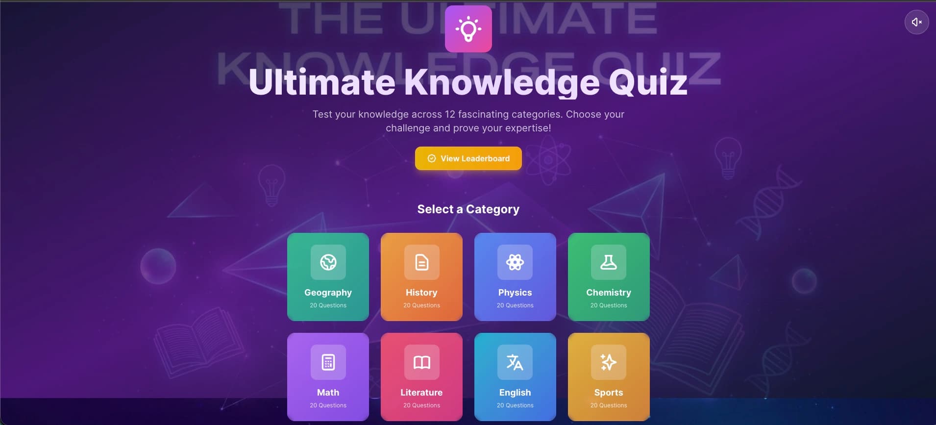 Trivia Quiz Categories preview